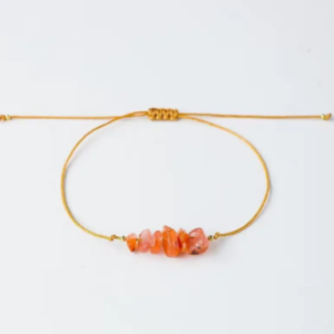 Hot Stone Bracelet- Irregular shape with adjustable cord 1 pc