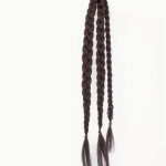 Multi-Strand Boxer Braids Ponytail Extensions - Soft Durable Synthetic Hair (#1 Dark Brown)