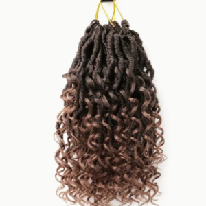 Locs Crochet Hair - 10 Inch Pre-Looped River Locs with Curly Ends  (#T30)