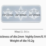 Snowflake Design Mirror Crystal Epoxy Pendant Mold