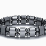 Holistic Magnetic Hematite Bracelet - Adjustable, Battery-Free & Stylish