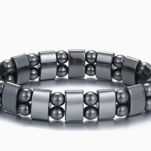Holistic Magnetic Hematite Bracelet - Adjustable, Battery-Free & Stylish