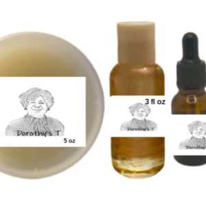 Dorothy's Fengureek & Jasmine & Herbs Hair Growth Bundle 5 oz hair grease, 3 fl oz oil, 1.8 fl dropper oil