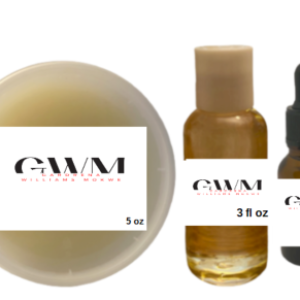Gardrena Williams Mokwe Fengureek & Jasmine & Herbs Hair Growth Bundle 5 oz hair grease, 3 fl oz oil, 1.8 fl dropper oil