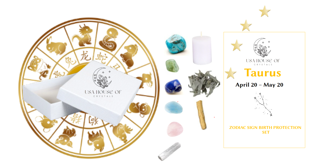 Taurus Birthstones -Taurus Protection Stones, Crystals Set, Taurus Crystal Kit, Crystals For Taurus , Crystals Of Taurus , Birthstones, Stone, Crystal