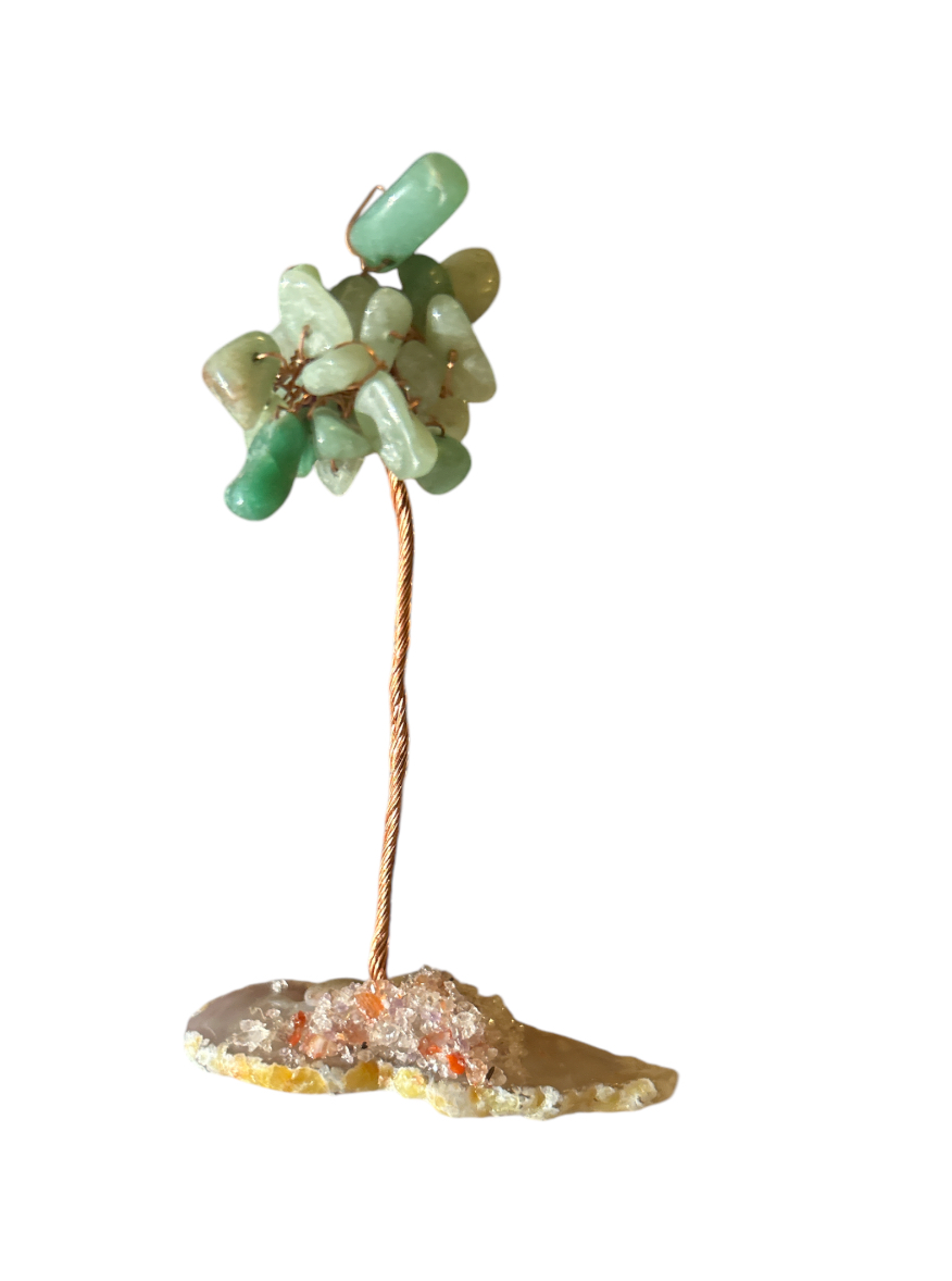 Aventurine and Agate Stone Tree .061lb