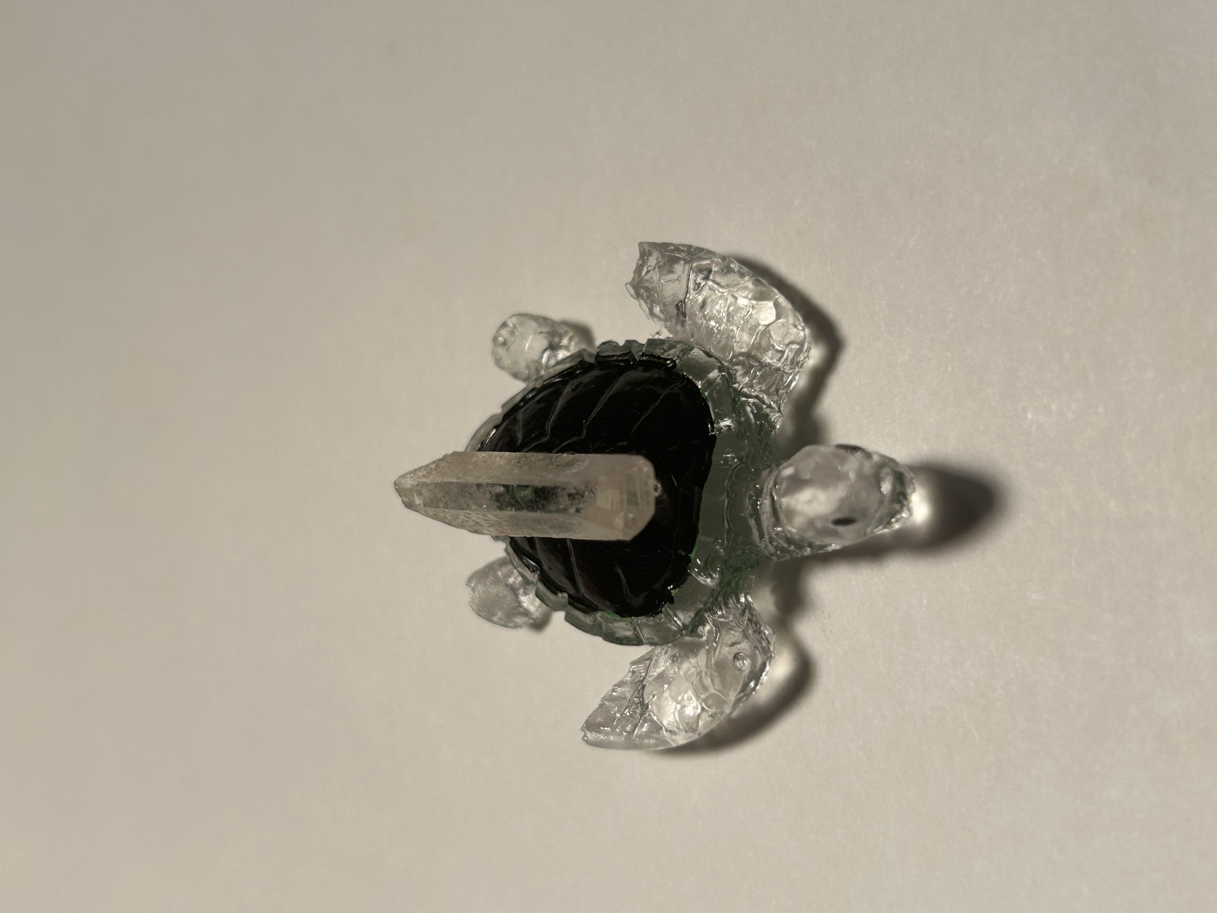 Black Crystal Point Resin Turtle – Wholesale image 8