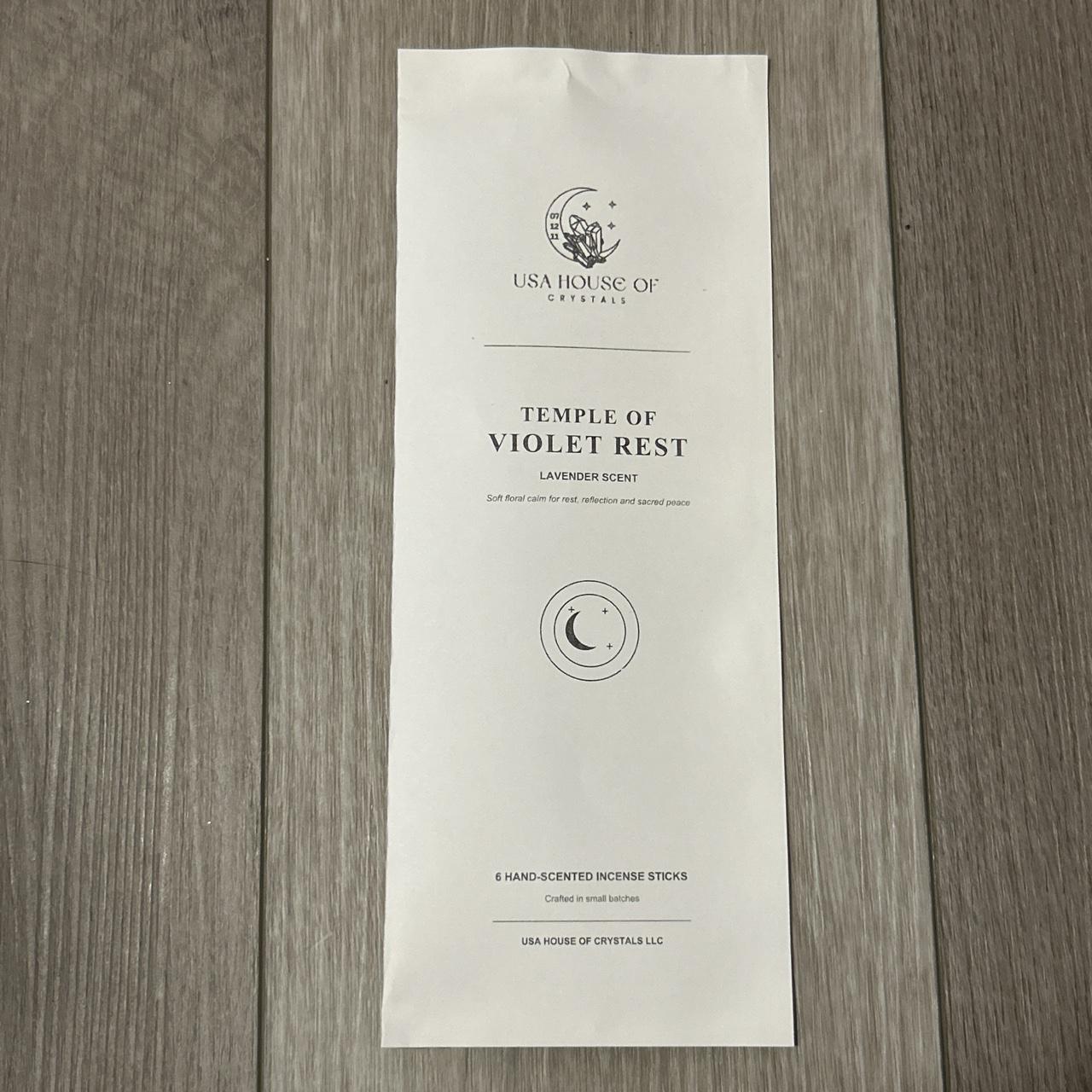 Temple of Violet Rest Lavender Scented Incense Sticks