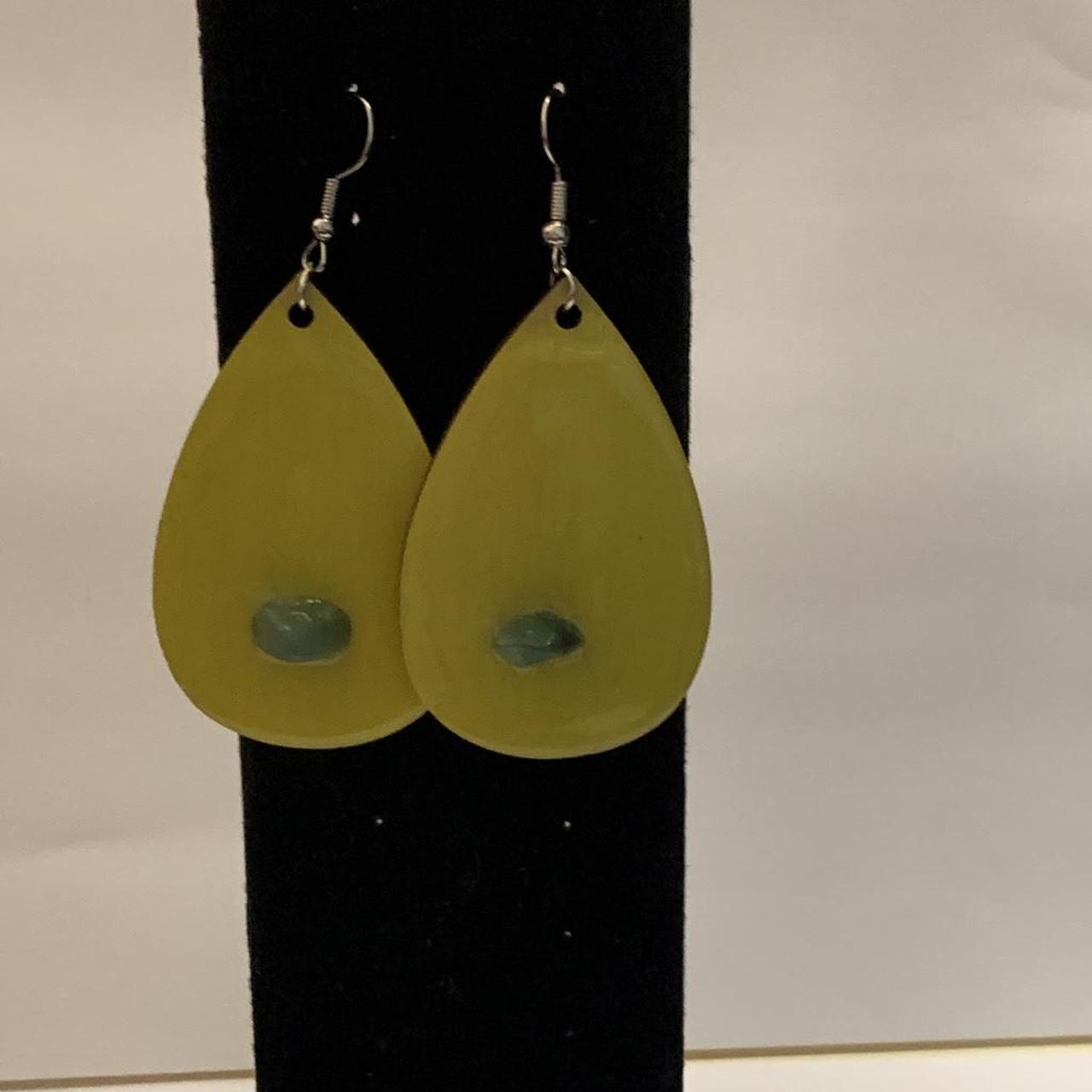 💛 Aventurine Teardrop Earrings 💚