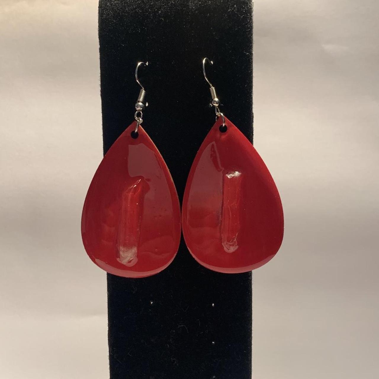 Raw Clear Quartz Crystal Earrings ❤️✨