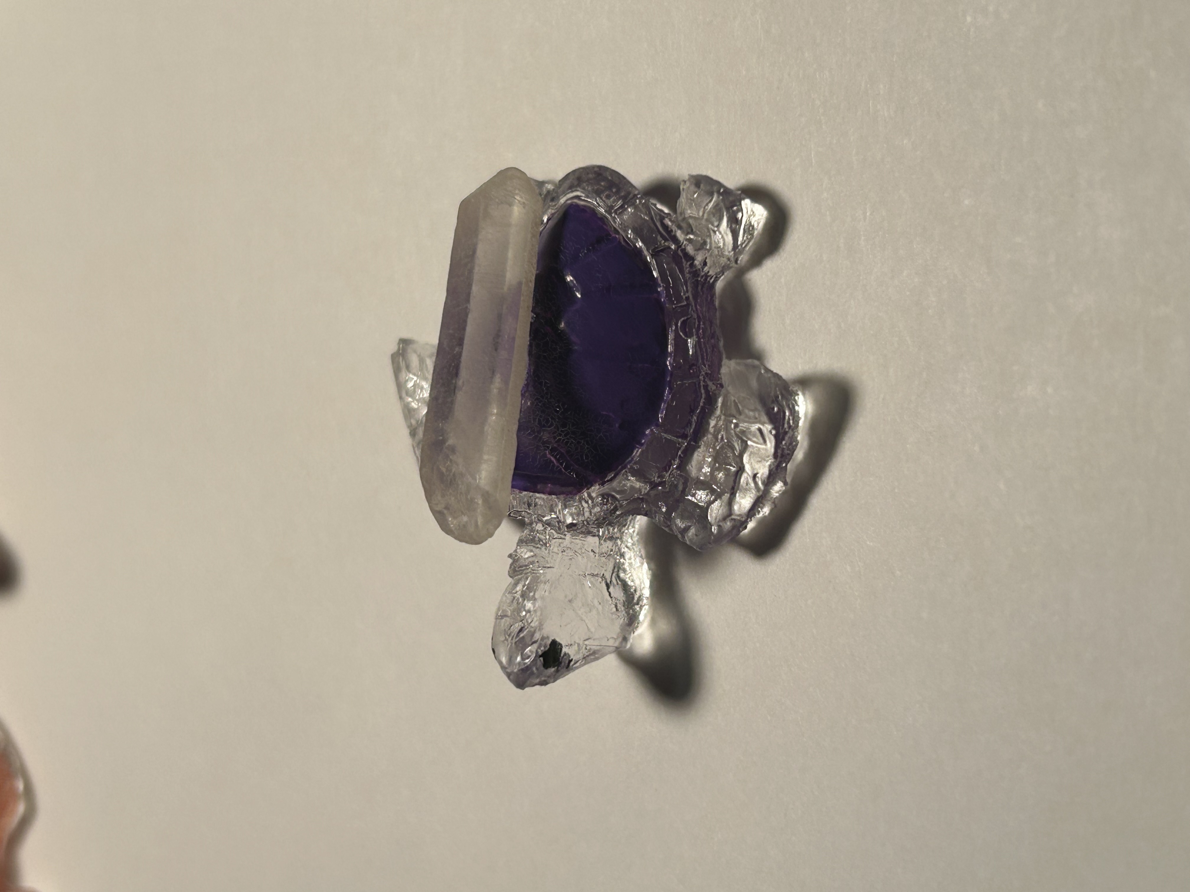 Purple Turtle clear Quartz point image 5