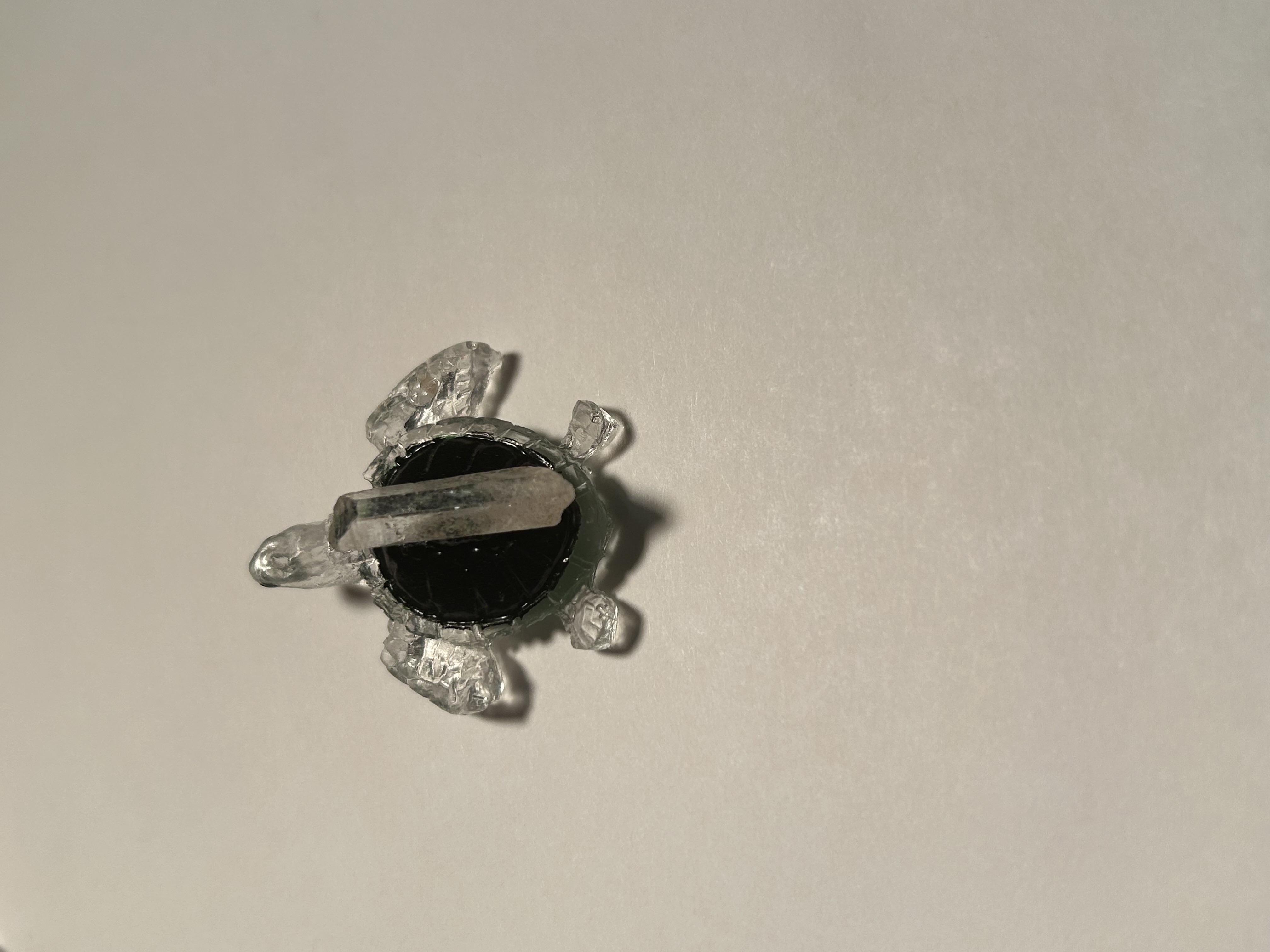 Black Crystal Point Resin Turtle – Wholesale image 3