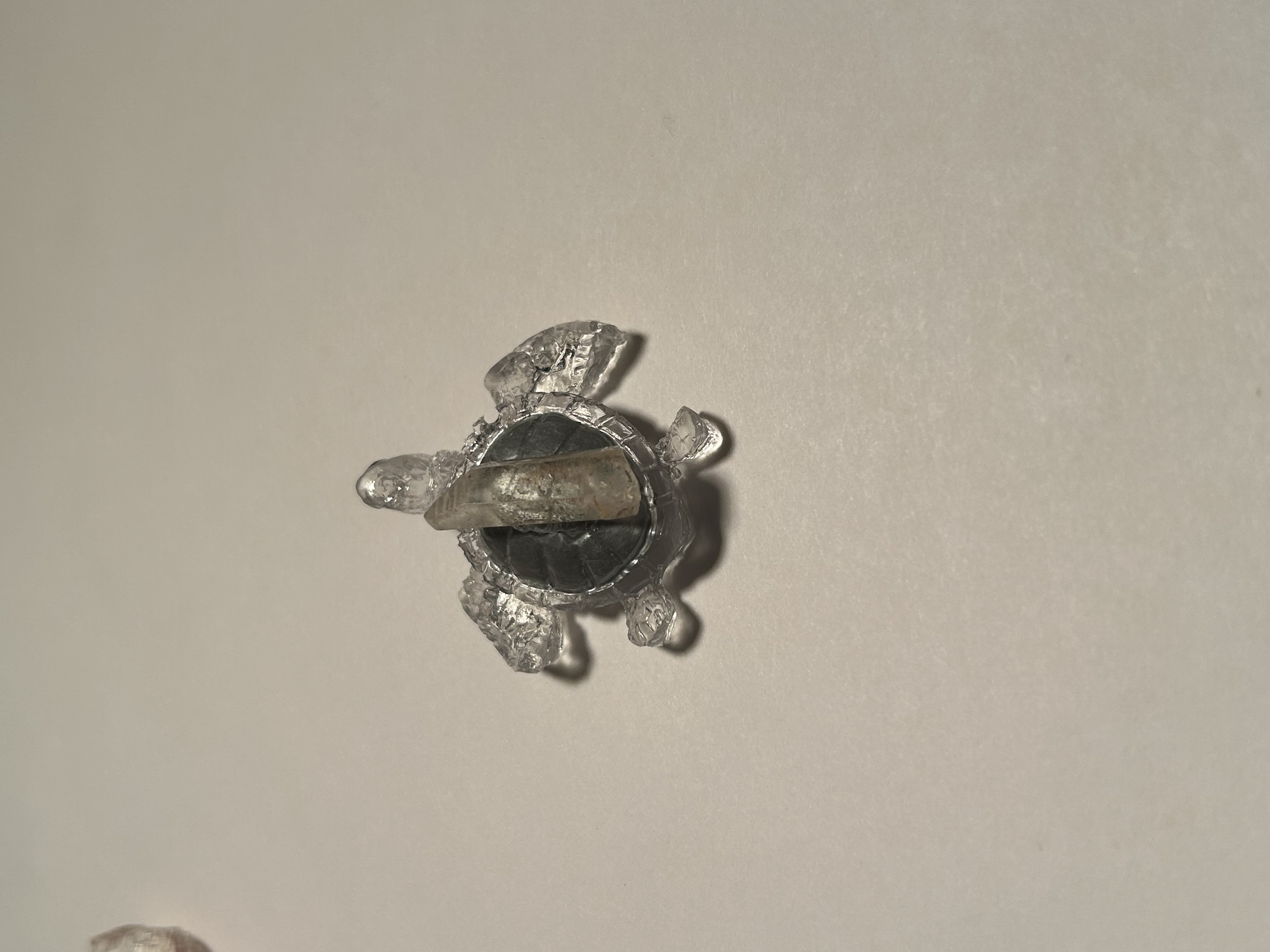 🤍 Silver Crystal Point Resin Turtle – Wholesale image 3