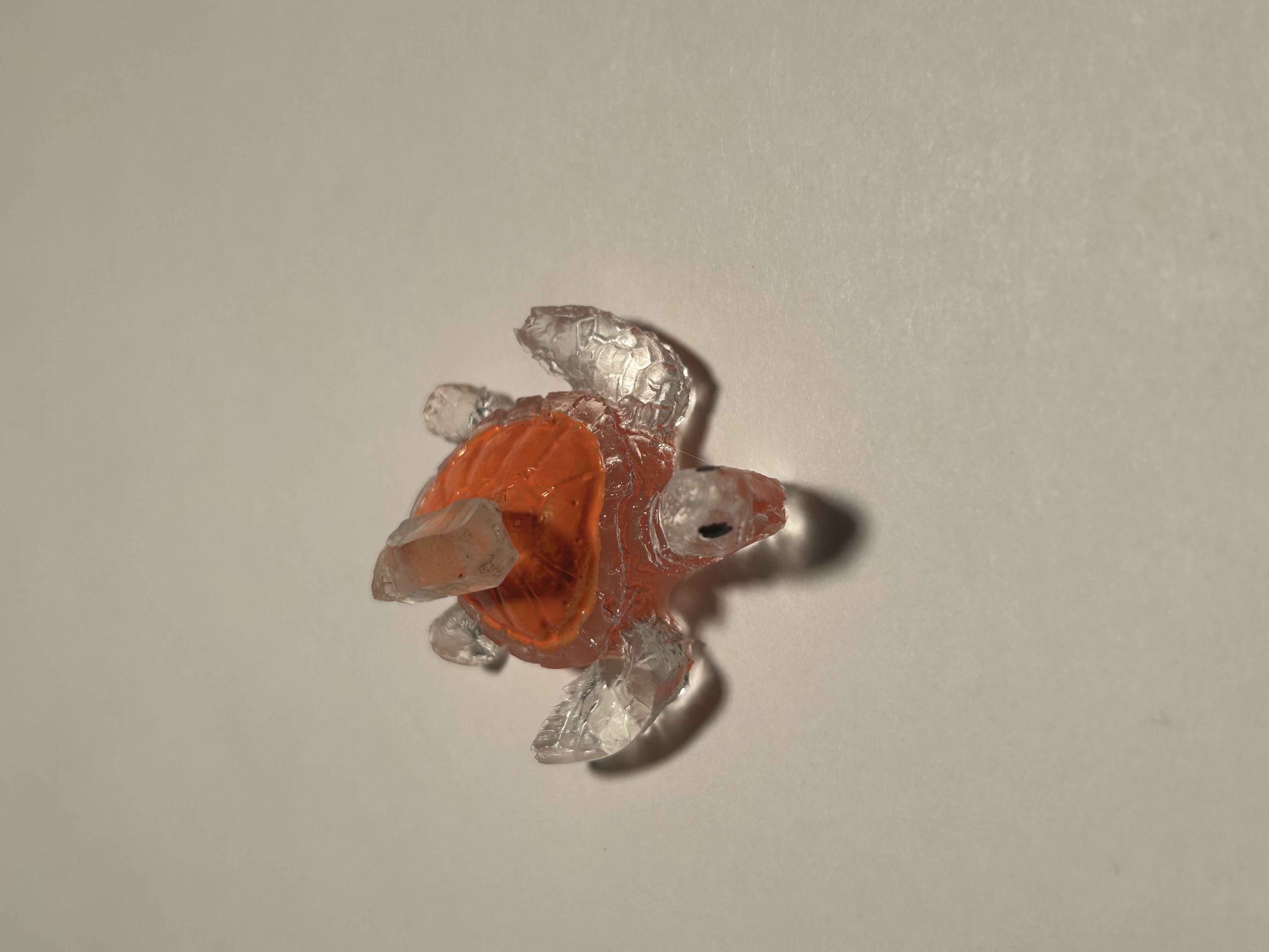 🧡 Orange Crystal Point Resin Turtle – Wholesale image 7