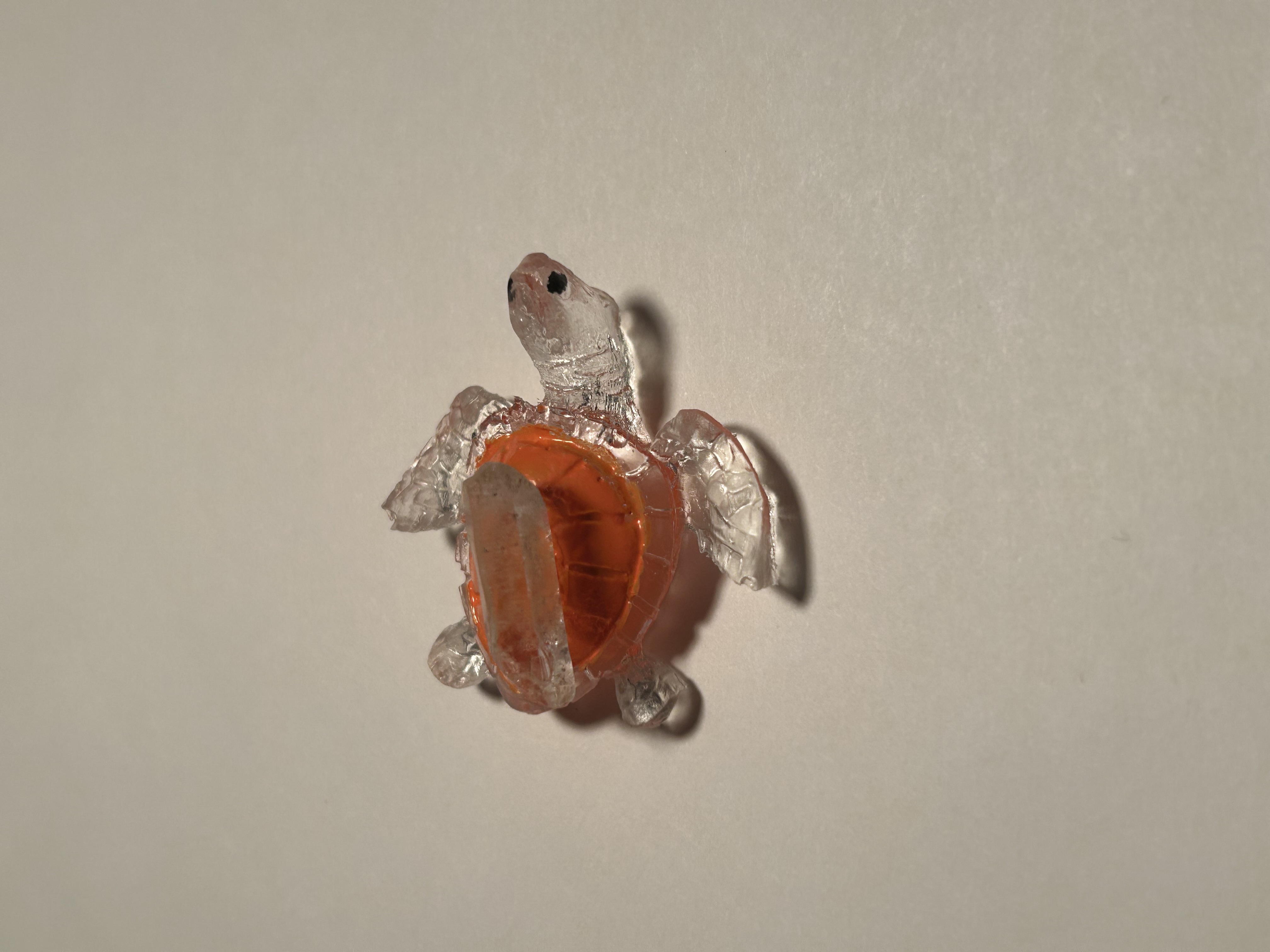 🧡 Orange Crystal Point Resin Turtle – Wholesale image 5