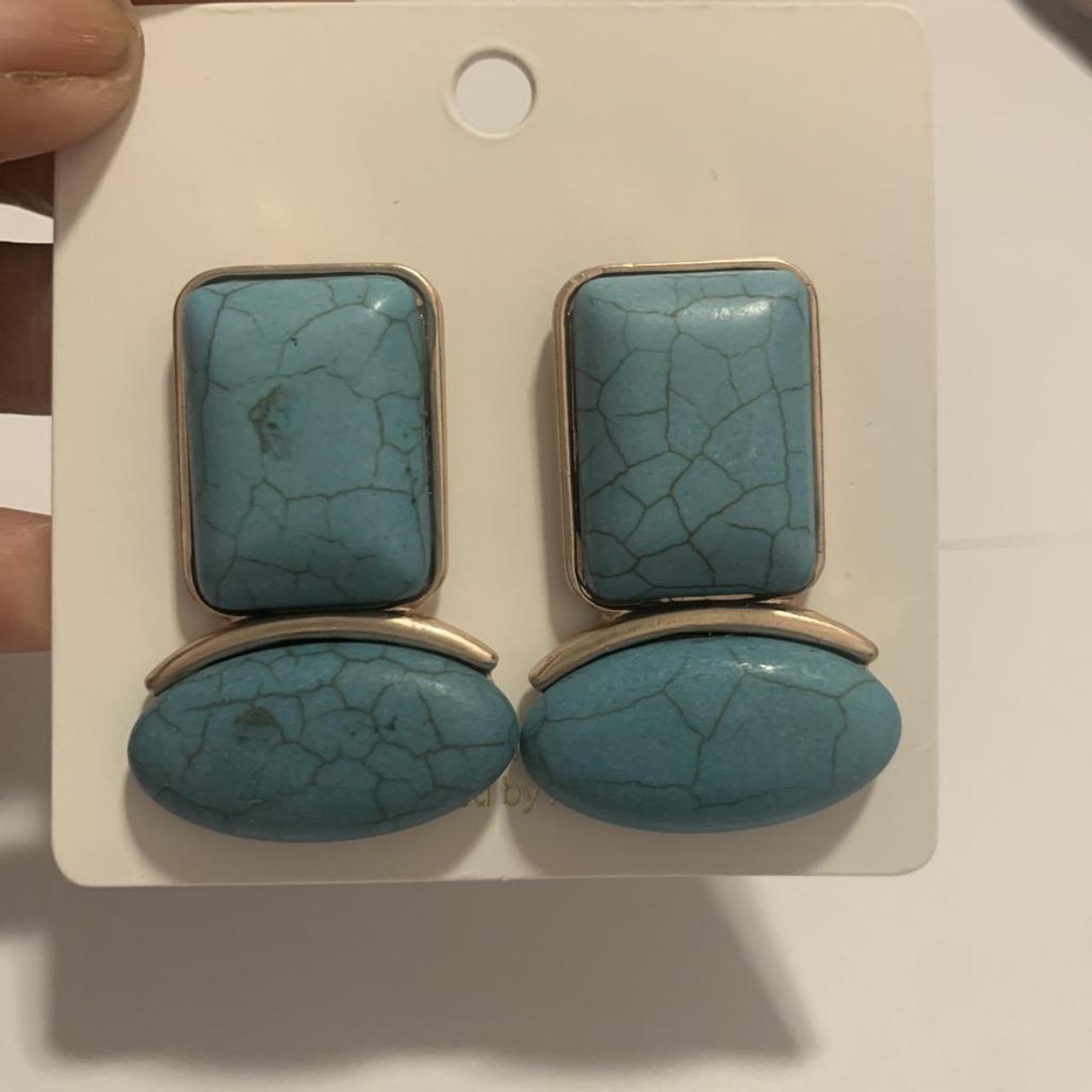Blue Howlite Earrings fashion earrings