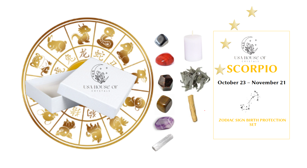 Scorpio Birthstones -Scorpio Protection Stones,Crystals Set, Scorpio Crystal Kit, Crystals For Scorpion, Crystals Of Scorpio, Birthstones, Stone, Crys