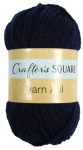 Crafter's Square Acrylic-Polyester Yarn, 132 Yds. Black