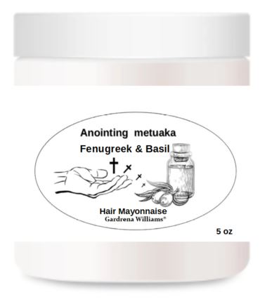 Anointing Metuaka Fenugreek and basil hair mayonnaise