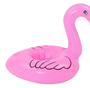 1pc Vibrant Inflatable Flamingo Drink Holder