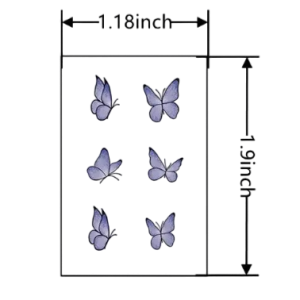 1 pc Butterfly Tattoo Stickers: Easy-to-Apply, Waterproof Temporary Tattoos