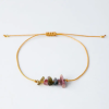 Tourmaline Stone Bracelet- Irregular shape with adjustable cord 1 pc