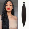 26 Inch #1B Yaki Texture Pre Stretched Crochet Braids Hair Extensions - Itch-Free, Hot Water Setting, Professional Synthetic Hair for All - Unisex and Comfortable #1B